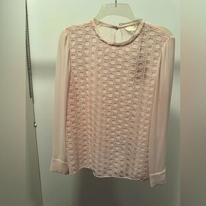 TED BAKER | LONG SLEEVE LACE OVERLAY TOP